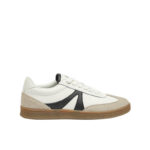 Leather casual retro trainer